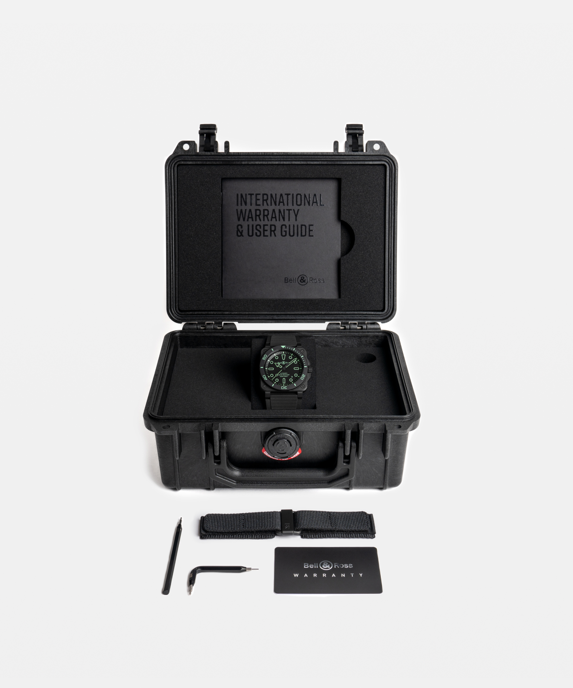 Men's watch / unisex  BELL & ROSS, BR-03 Diver Lum Outline Limited Edition / 42mm, SKU: BR03A-D-OL-CE/SRB | watchphilosophy.co.uk