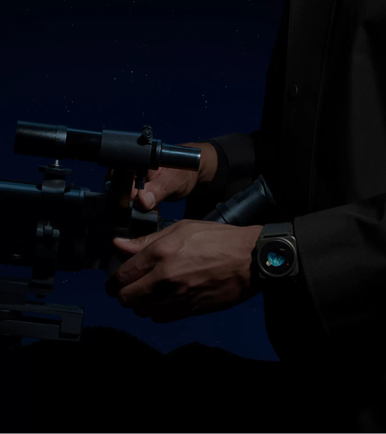 Men's watch / unisex  BELL & ROSS, BR 03 Astro Limited Edition / 41mm, SKU: BR03A-EMM-CE/SRB | watchphilosophy.co.uk