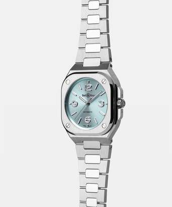 Men's watch / unisex  BELL & ROSS, BR 05 Ice Blue Steel / 36mm, SKU: BR05A-S-BU-ST/SST | watchphilosophy.co.uk