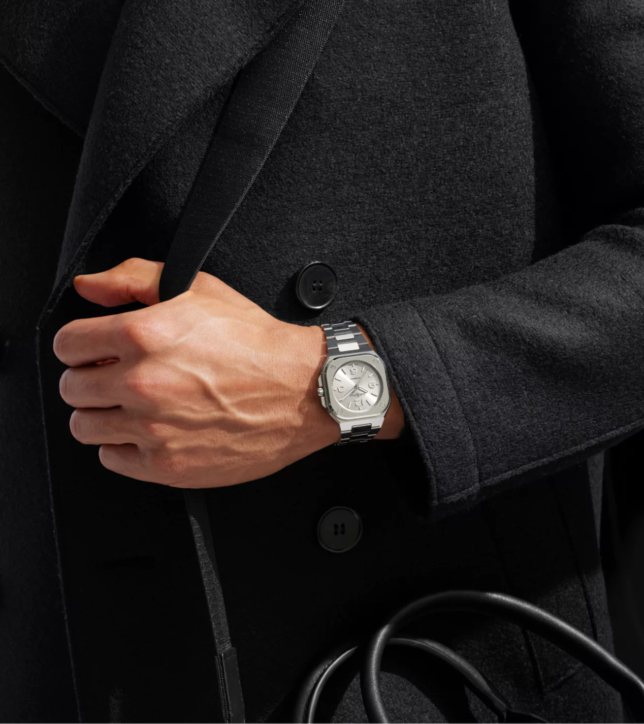 Men's watch / unisex  BELL & ROSS, BR 05 Grey Steel / 36mm, SKU: BR05A-S-GR-ST/SST | watchphilosophy.co.uk