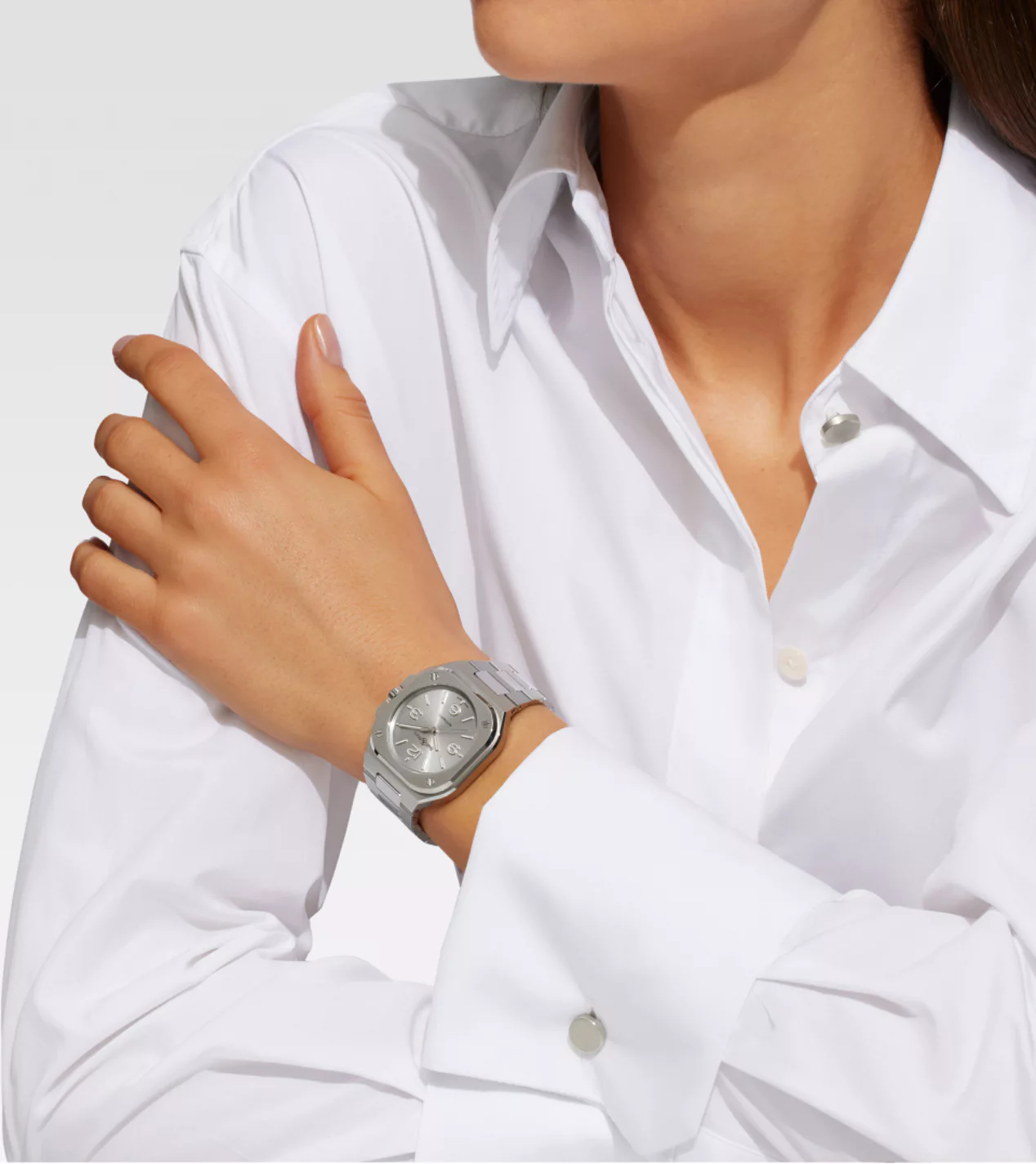 Men's watch / unisex  BELL & ROSS, BR 05 Grey Steel / 36mm, SKU: BR05A-S-GR-ST/SST | watchphilosophy.co.uk