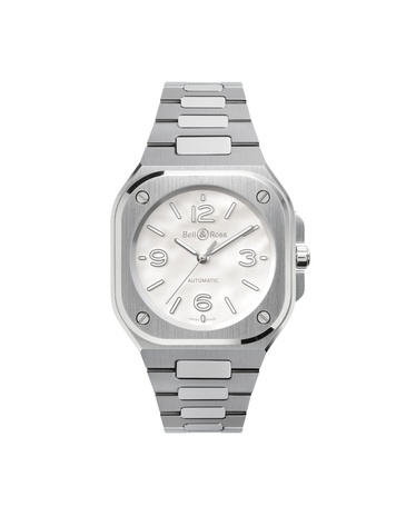 Men's watch / unisex  BELL & ROSS, BR 05 Mother of Pearl Steel / 36mm, SKU: BR05A-S-MP-ST/SST | watchphilosophy.co.uk