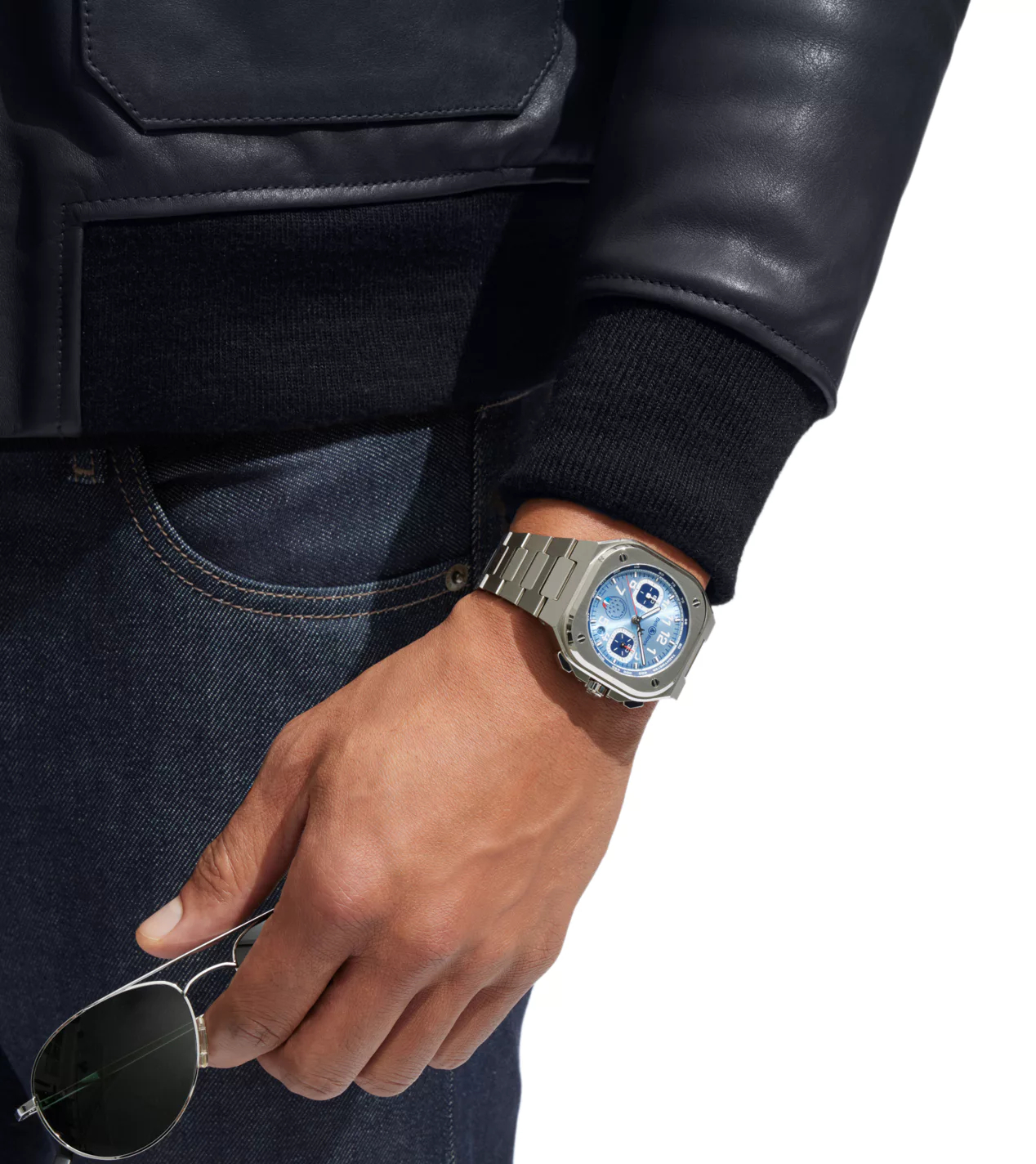 Men's watch / unisex  BELL & ROSS, BR 05 Chrono Patrouille de Francel Limited Edition / 42mm, SKU: BR05C-PAF-ST/SST | watchphilosophy.co.uk