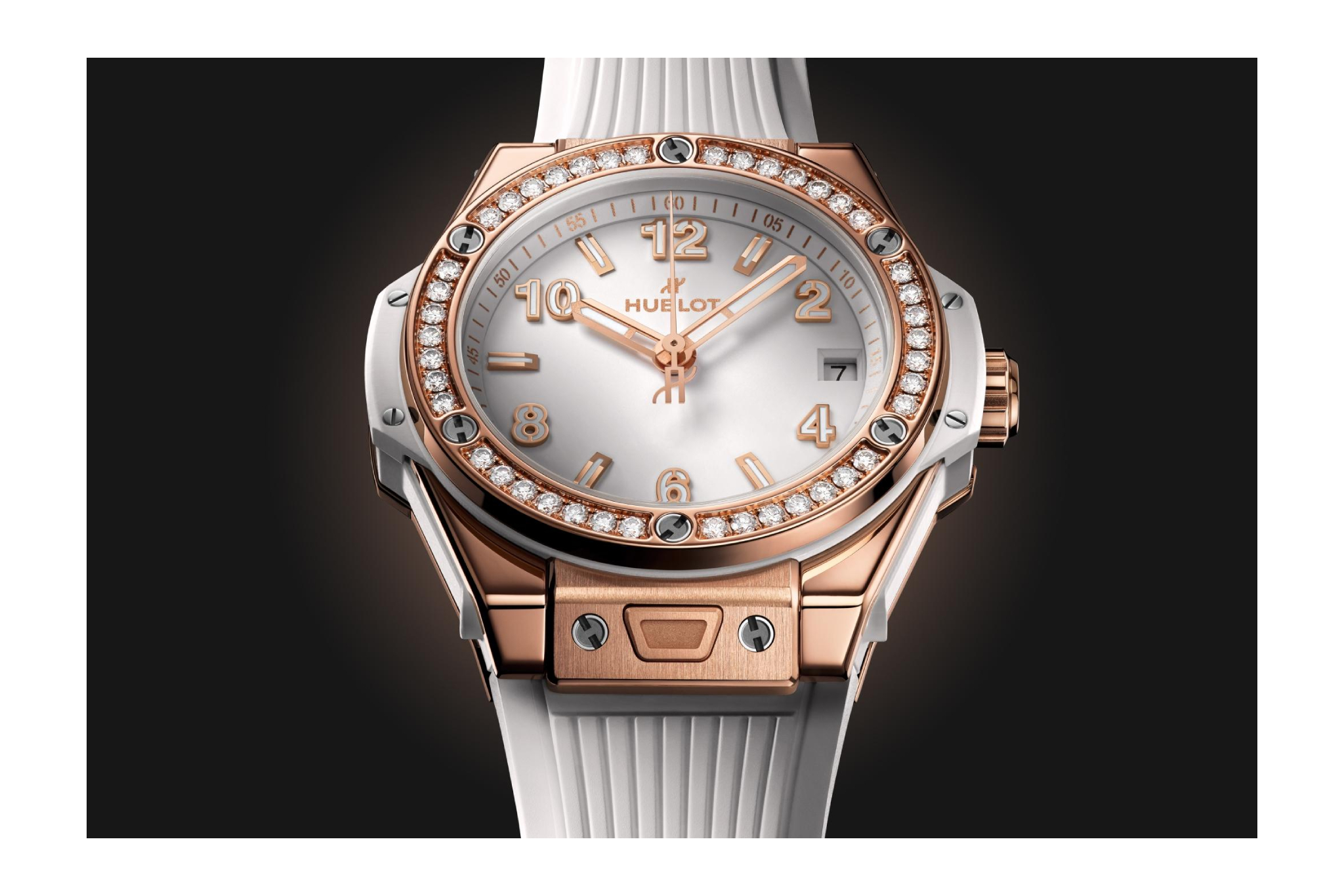Ladies' watch  HUBLOT, Big Bang One Click King Gold White Diamonds / 39mm, SKU: 465.OE.2080.RW.1204 | watchphilosophy.co.uk