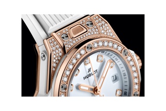 Ladies' watch  HUBLOT, Big Bang One Click King Gold White Pave / 33mm, SKU: 485.OE.2210.RW.1604 | watchphilosophy.co.uk