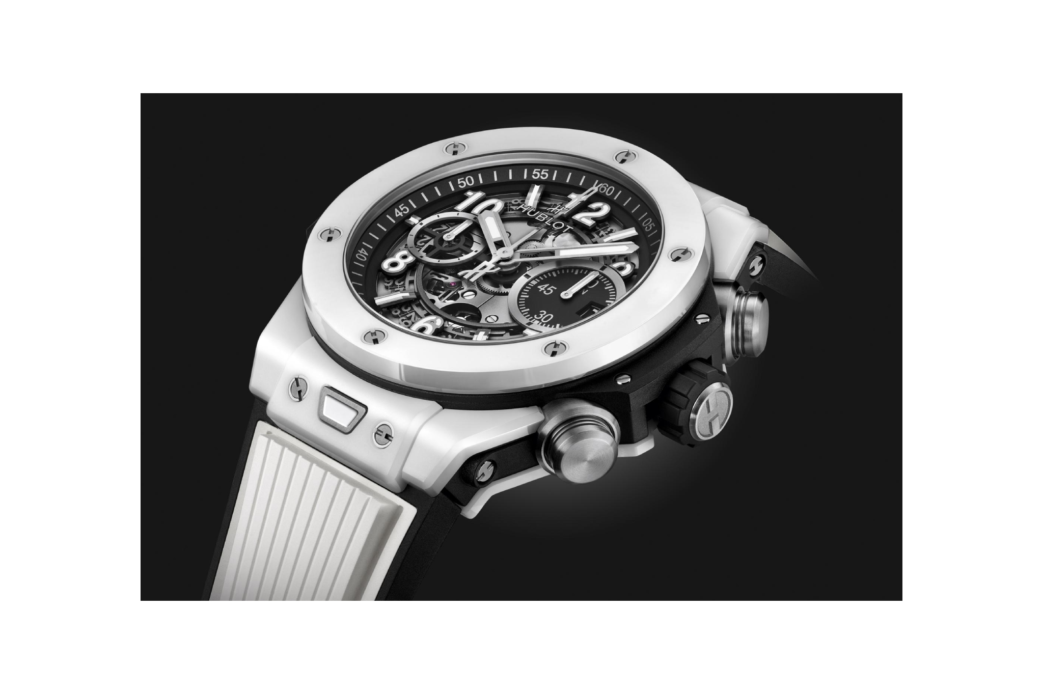 Men's watch / unisex  HUBLOT, Big Bang Unico White Ceramic / 44mm, SKU: 421.HX.1170.RX | watchphilosophy.co.uk