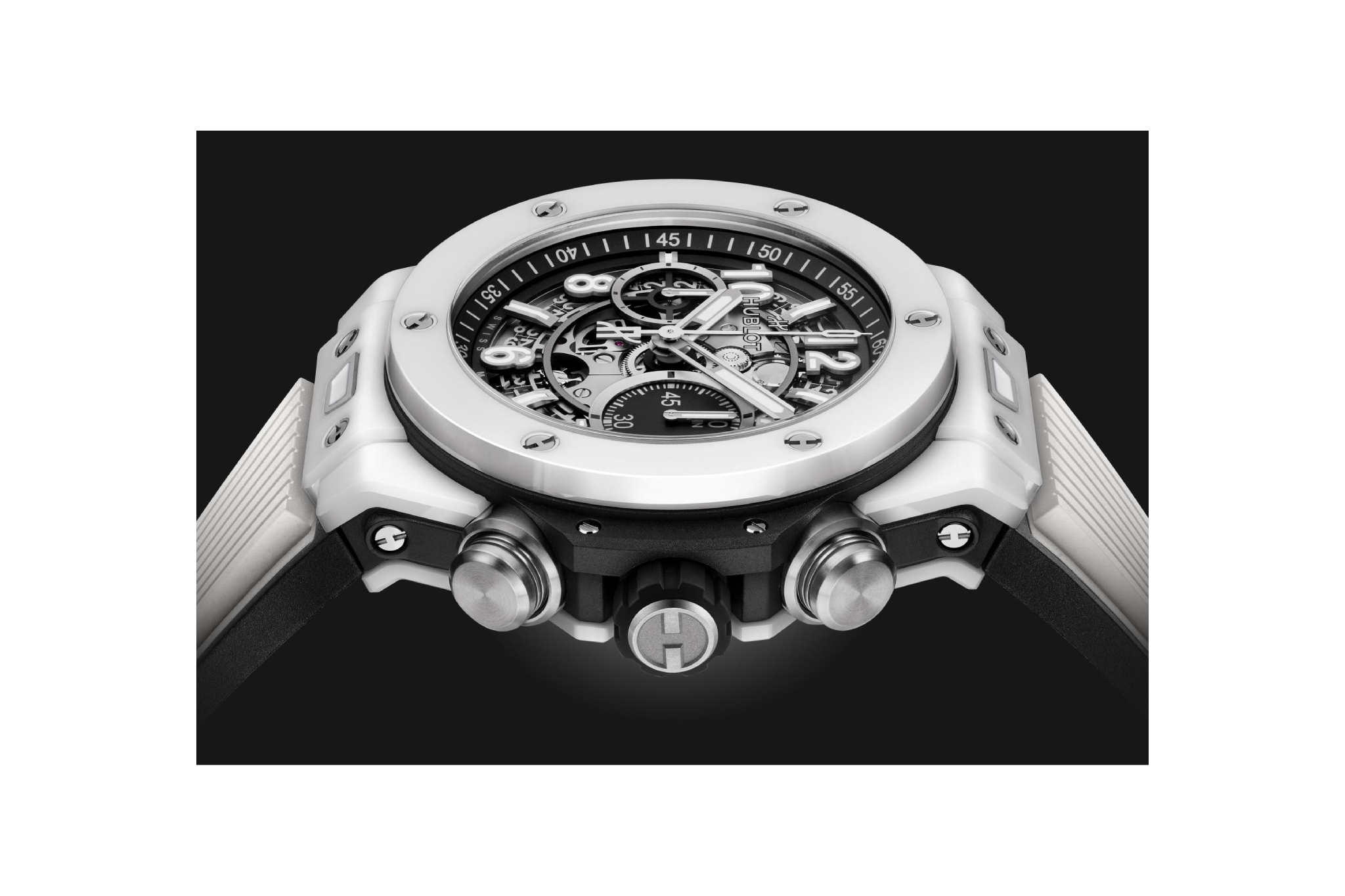 Men's watch / unisex  HUBLOT, Big Bang Unico White Ceramic / 44mm, SKU: 421.HX.1170.RX | watchphilosophy.co.uk