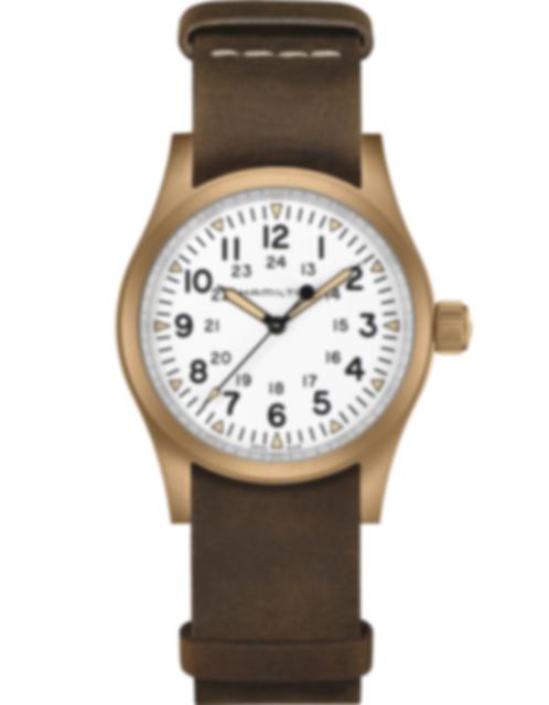 Men's watch / unisex  HAMILTON, Khaki Field Mechanical Bronze / 38mm, SKU: H69459510 | watchphilosophy.co.uk