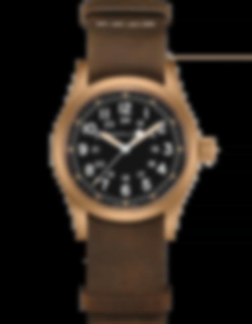 Men's watch / unisex  HAMILTON, Khaki Field Mechanical Bronze / 38mm, SKU: H69459530 | watchphilosophy.co.uk