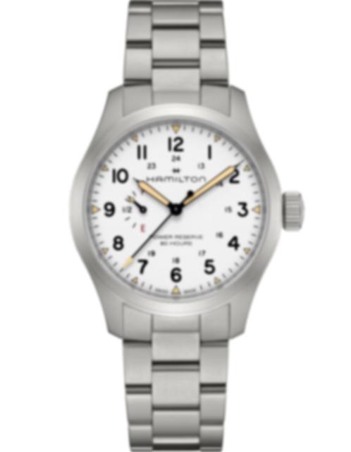 Men's watch / unisex  HAMILTON, Khaki Field Mechanical Power Reserve / 40mm, SKU: H69509110 | watchphilosophy.co.uk