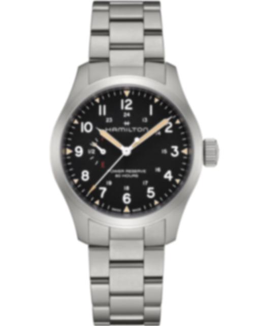 Men's watch / unisex  HAMILTON, Khaki Field Mechanical Power Reserve / 40mm, SKU: H69509130 | watchphilosophy.co.uk