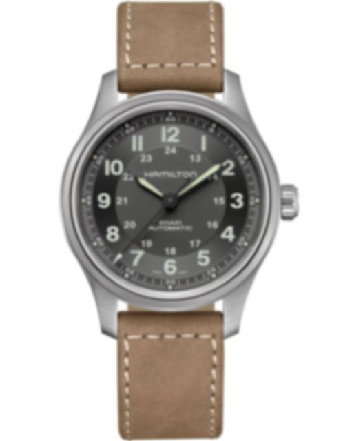Men's watch / unisex  HAMILTON, Khaki Field Titanium Auto / 42mm, SKU: H70545550 | watchphilosophy.co.uk