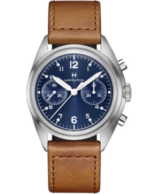 Men's watch / unisex  HAMILTON, Khaki Aviation Pilot Pioneer Mechanical Chrono / 40mm, SKU: H76409540 | watchphilosophy.co.uk