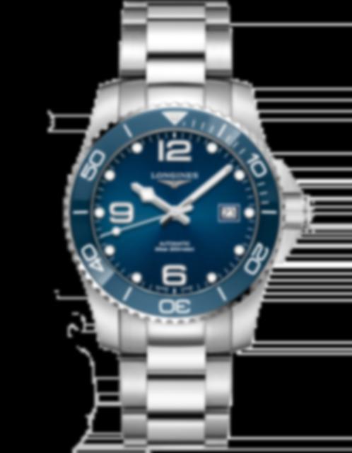 Men's watch / unisex  LONGINES, HydroConquest / 41mm, SKU: L3.781.4.96.6 | watchphilosophy.co.uk