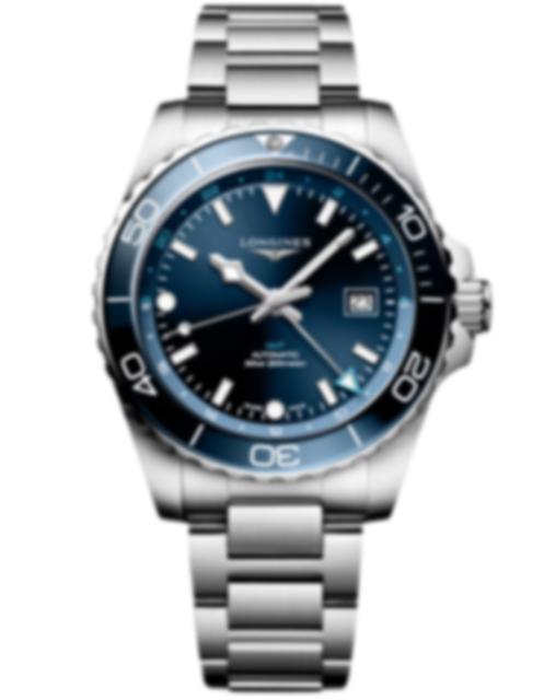 Men's watch / unisex  LONGINES, HydroConquest GMT / 43mm, SKU: L3.890.4.96.6 | watchphilosophy.co.uk