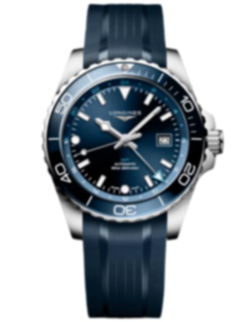 Men's watch / unisex  LONGINES, HydroConquest GMT / 43mm, SKU: L3.890.4.96.9 | watchphilosophy.co.uk