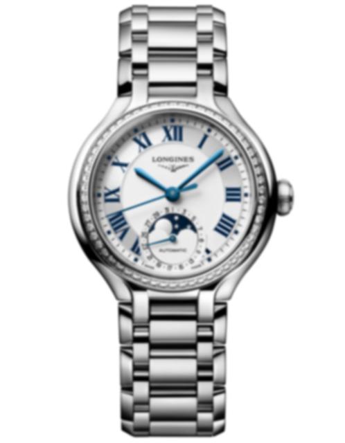 Ladies' watch  LONGINES, Primaluna Moonphase / 34mm, SKU: L8.126.0.71.6 | watchphilosophy.co.uk