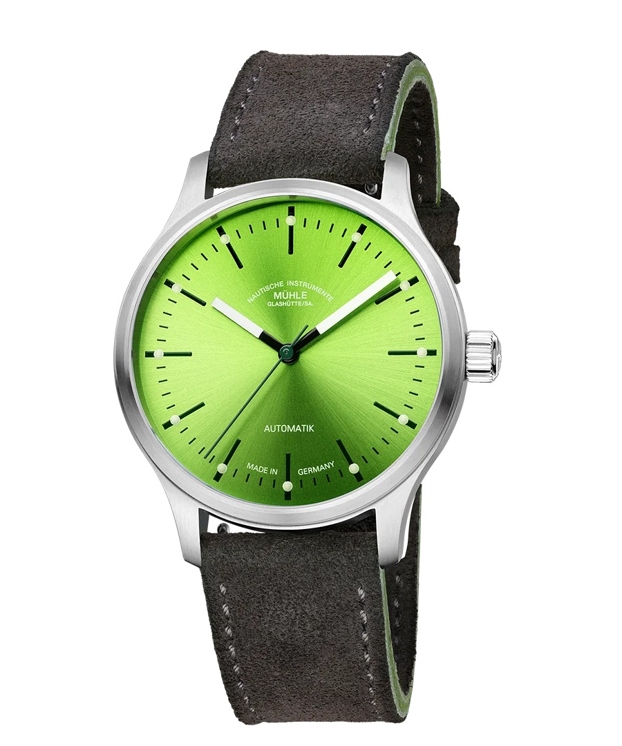 Men's watch / unisex  MÜHLE-GLASHÜTTE, Panova Lime / 40mm, SKU: M1-40-76-1-LBV-I | watchphilosophy.co.uk