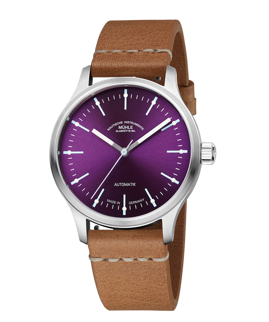 Men's watch / unisex  MÜHLE-GLASHÜTTE, Panova Violet / 40mm, SKU: M1-40-78-1-LB-II | watchphilosophy.co.uk
