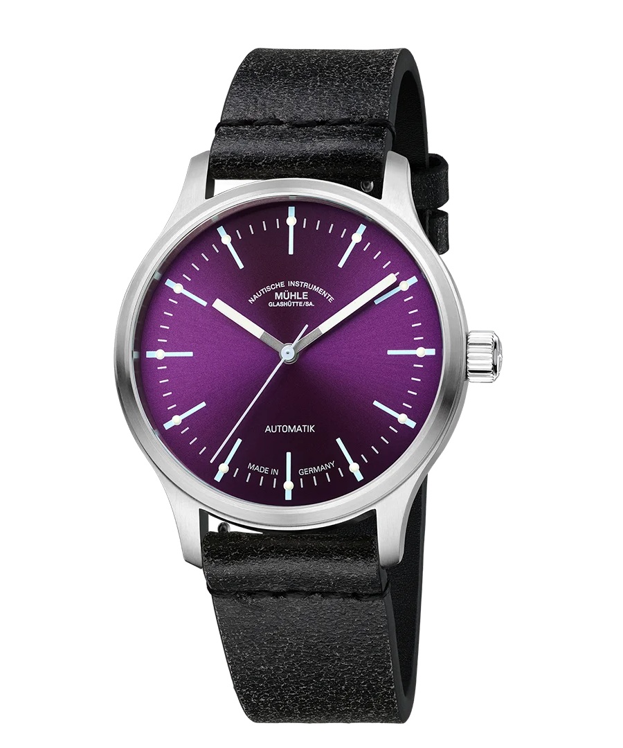 Men's watch / unisex  MÜHLE-GLASHÜTTE, Panova Violet / 40mm, SKU: M1-40-78-1-LB-III | watchphilosophy.co.uk