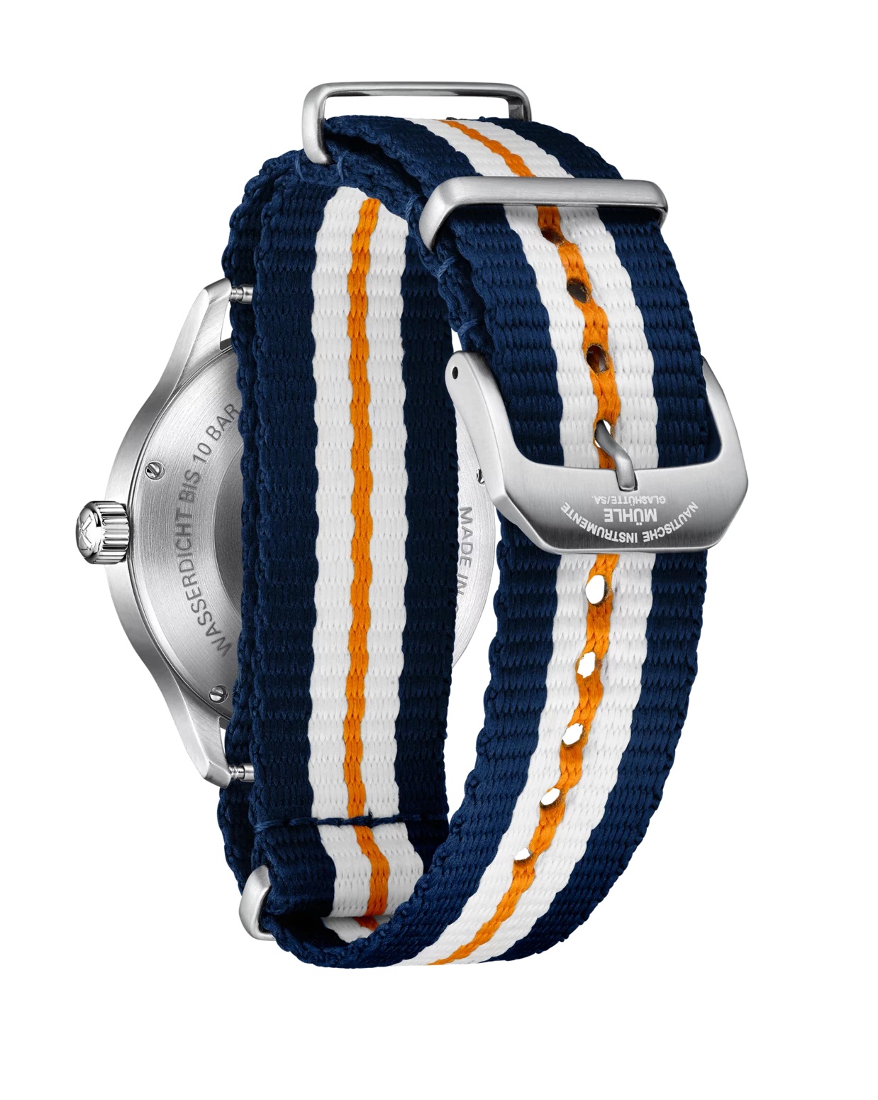 Men's watch / unisex  MÜHLE-GLASHÜTTE, Panova Turquoise Blue / 40 mm, SKU: M1-40-79-NB-I | watchphilosophy.co.uk