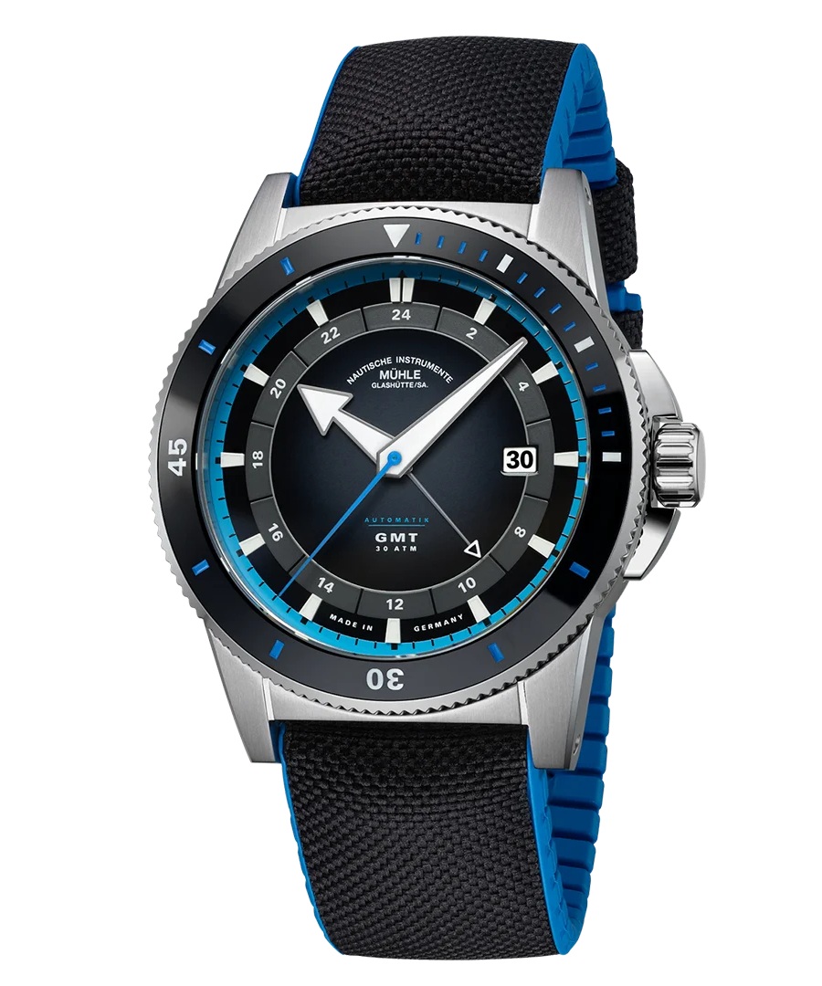 Men's watch / unisex  MÜHLE-GLASHÜTTE, Sportivo Travel GMT / 42.50mm, SKU: M1-52-13-CK | watchphilosophy.co.uk