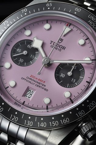 Men's watch / unisex  TUDOR, Black Bay Chrono Pink / 41mm, SKU: M79360N-0019 | watchphilosophy.co.uk