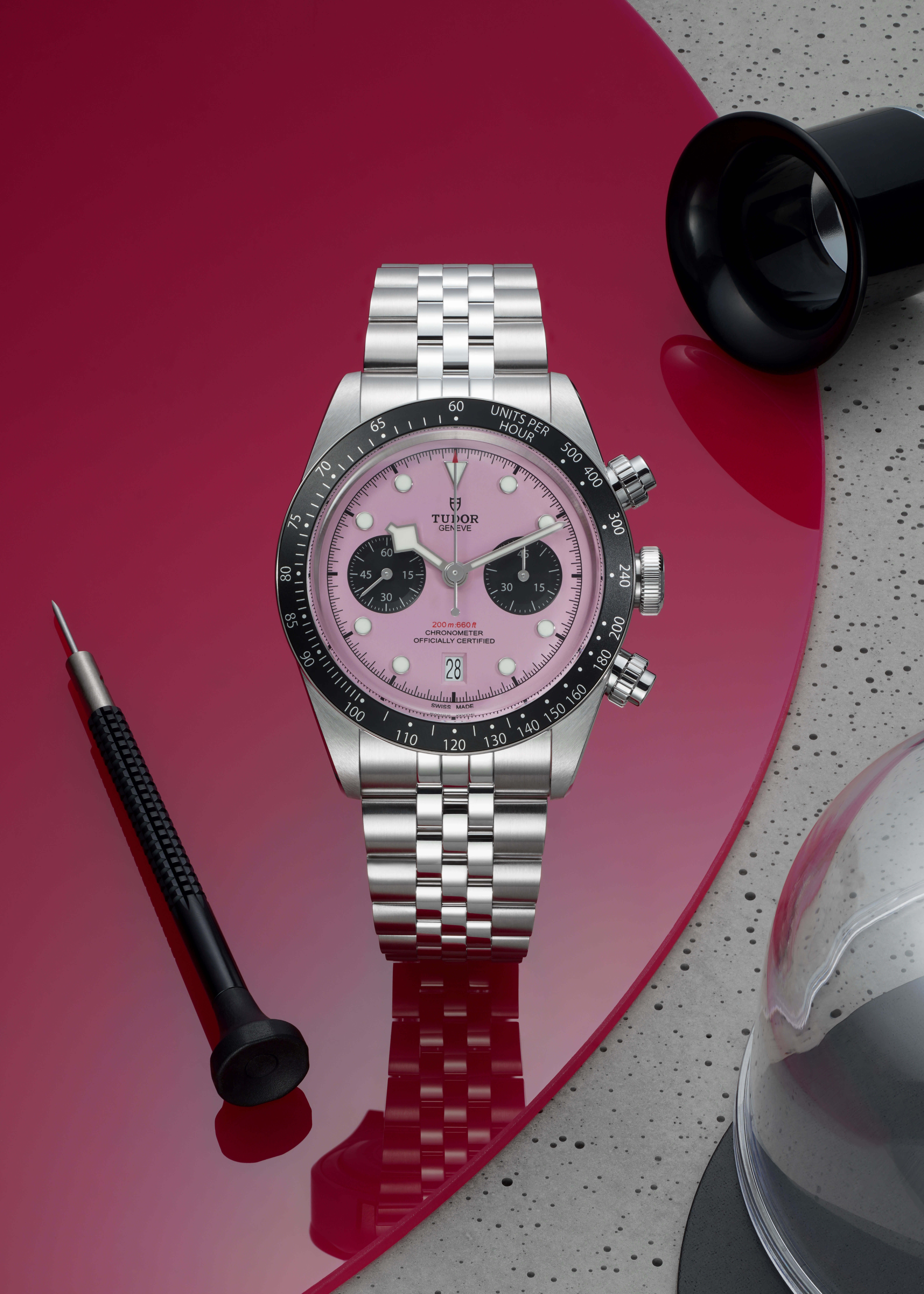 Men's watch / unisex  TUDOR, Black Bay Chrono Pink / 41mm, SKU: M79360N-0019 | watchphilosophy.co.uk
