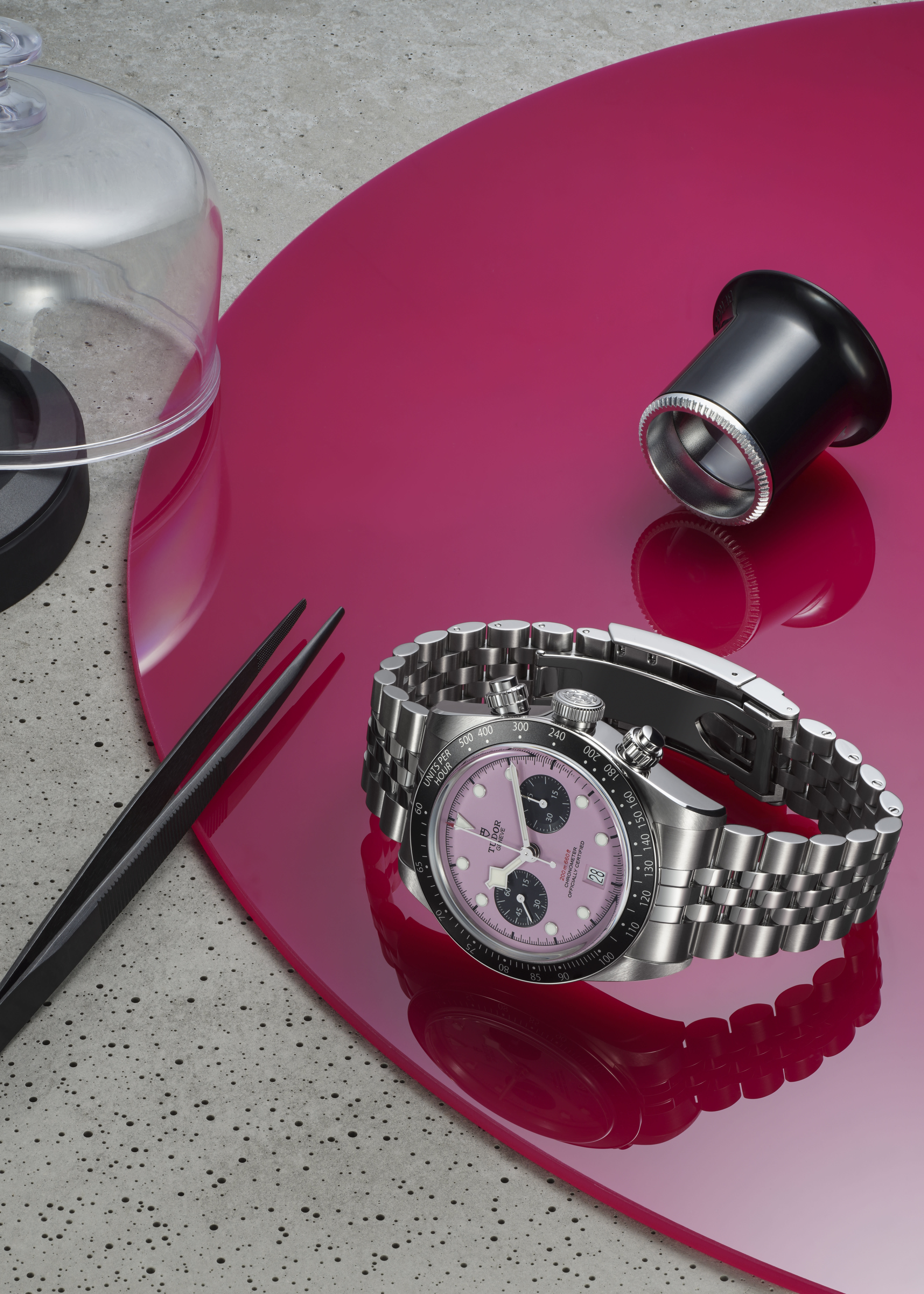 Men's watch / unisex  TUDOR, Black Bay Chrono Pink / 41mm, SKU: M79360N-0019 | watchphilosophy.co.uk