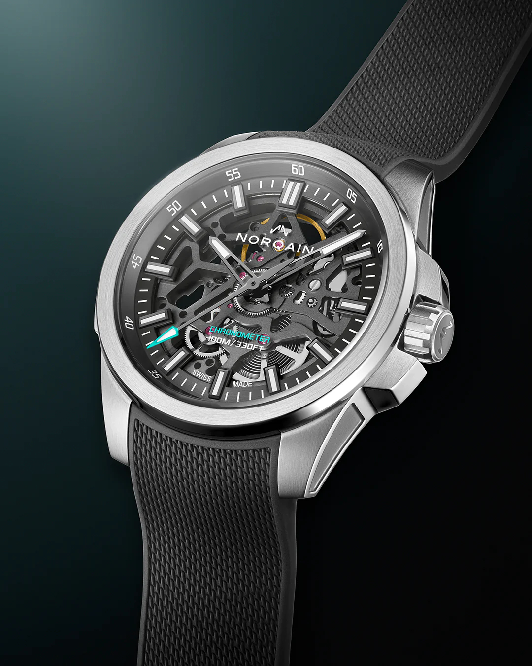 Men's watch / unisex  NORQAIN, Independence Skeleton / 40mm, SKU: N3008.07S01.G01.R01 | watchphilosophy.co.uk