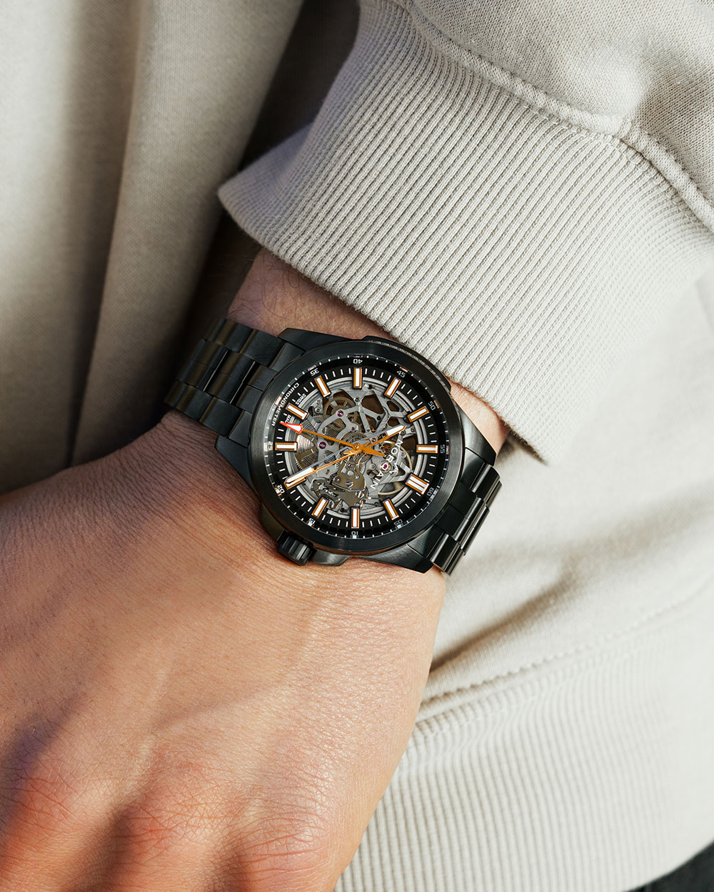 Men's watch / unisex  NORQAIN, Independence Skeleton DLC / 42mm, SKU: N3000.07.B01.B02.B01 | watchphilosophy.co.uk