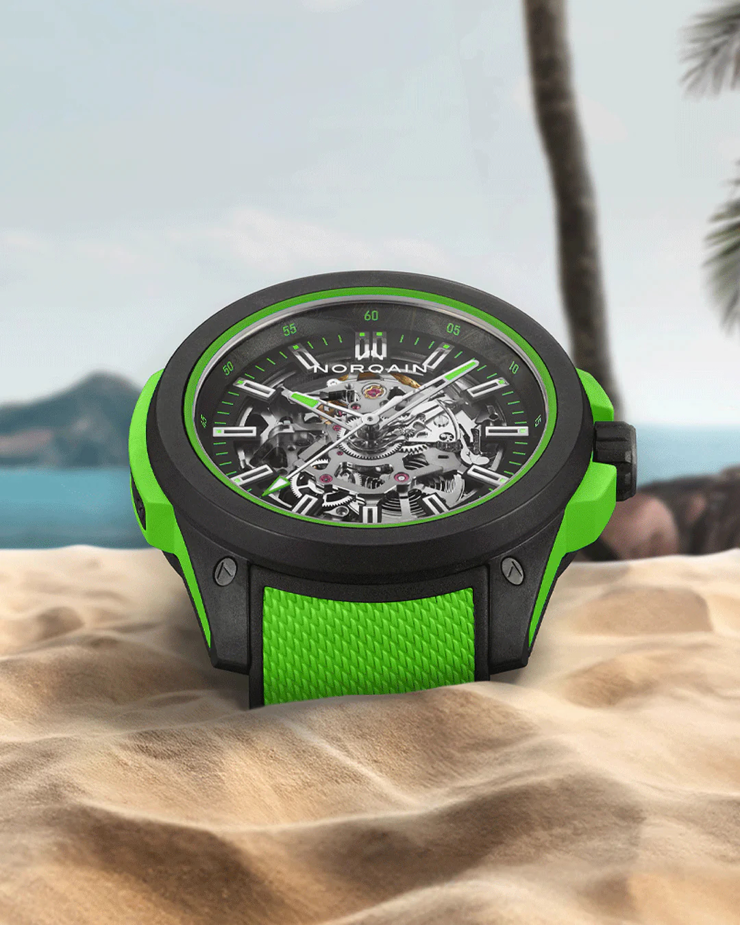 Men's watch / unisex  NORQAIN, Independence Wild One Skeleton / 42mm, SKU: N3000.07Q20.B14.R01 | watchphilosophy.co.uk