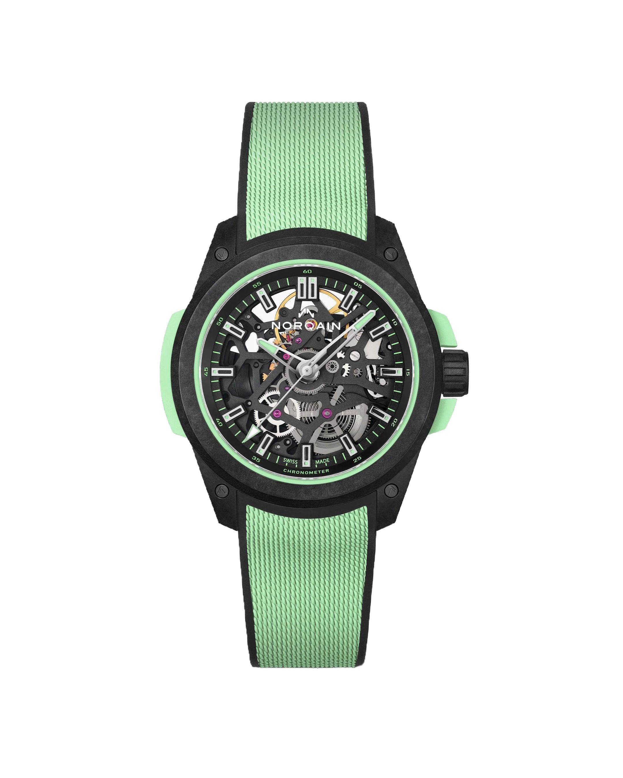 Men's watch / unisex  NORQAIN, Independence Wild One Skeleton Limited Edition Mint / 39mm, SKU: N3001.07Q03.B01.R02 | watchphilosophy.co.uk