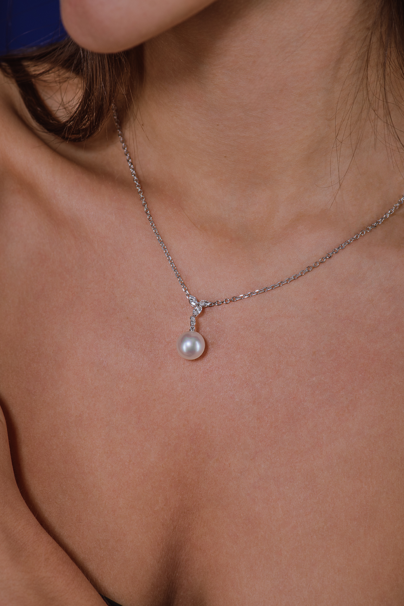 Women Jewellery  MIKIMOTO, Classic Elegance Platinum Pearl & Diamonds, SKU: PPH7098NDP | watchphilosophy.co.uk