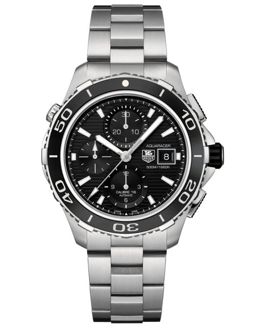 Men's watch / unisex  TAG HEUER, Aquaracer Chronograph D / 43mm, SKU: CAK2110.BA0833 | watchphilosophy.co.uk