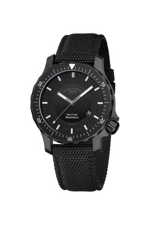 Men's watch / unisex  MÜHLE-GLASHÜTTE, Sea-Timer BlackMotion / 44mm, SKU: M1-41-83-CB | watchphilosophy.co.uk