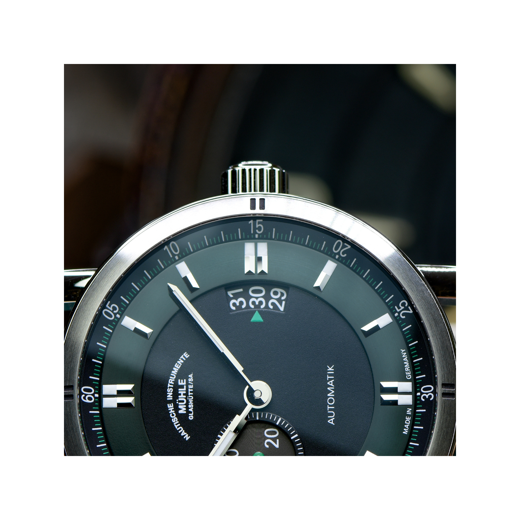 Men's watch / unisex  MÜHLE-GLASHÜTTE, Teutonia Sport II “Racing Green” / 41.6 mm, SKU: M1-29-74-LB-S | watchphilosophy.co.uk