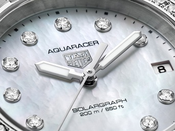 Ladies' watch  TAG HEUER, Aquaracer Professional 200 Solargraph / 34mm, SKU: WBP1314.BA0005 | watchphilosophy.co.uk