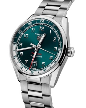 Men's watch / unisex  TAG HEUER, Carrera Day Twin-Time  / 41mm, SKU: WDA2114.BA0043 | watchphilosophy.co.uk