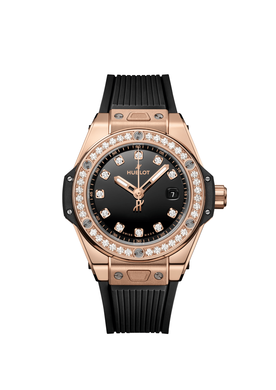 Ladies' watch  HUBLOT, Big Bang One Click King Gold Diamonds / 33mm, SKU: 485.OX.1280.RX.1204 | watchphilosophy.co.uk