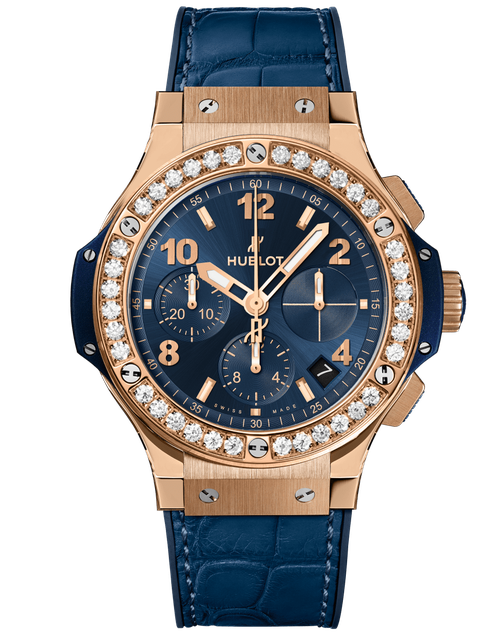 Ladies' watch  HUBLOT, Big Bang Gold Blue Diamonds / 41mm, SKU: 341.PX.7180.LR.1204 | watchphilosophy.co.uk