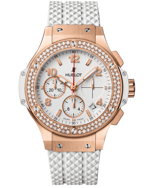 Men's watch / unisex  HUBLOT, Big Bang Gold White Diamonds / 41mm, SKU: 341.PE.230.RW.114 | watchphilosophy.co.uk