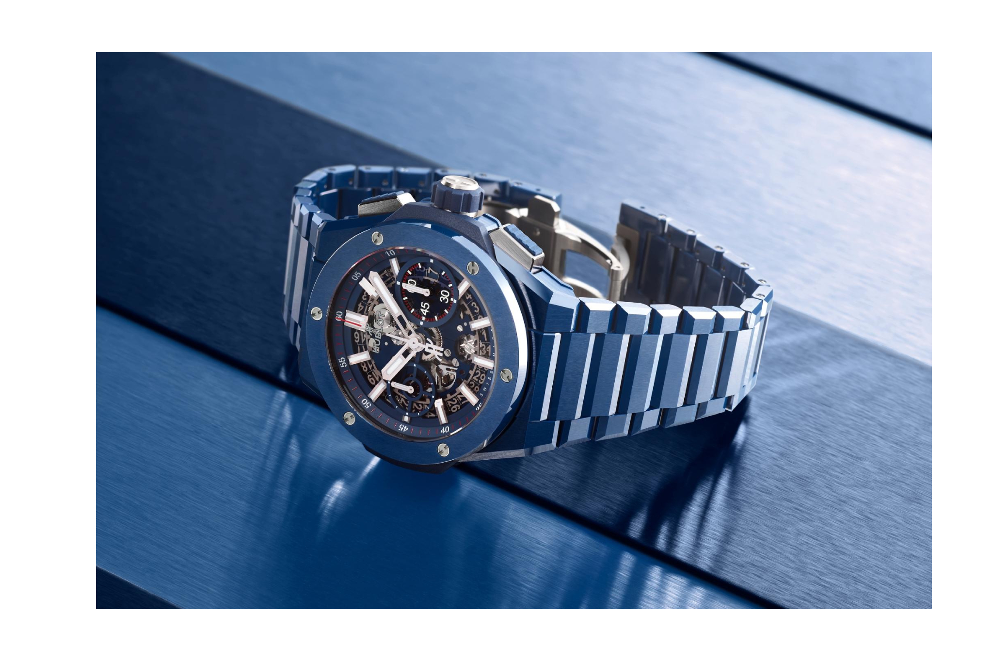 Men's watch / unisex  HUBLOT, Big Bang Integral Blue Ceramic / 42mm, SKU: 451.EX.5123.EX | watchphilosophy.co.uk