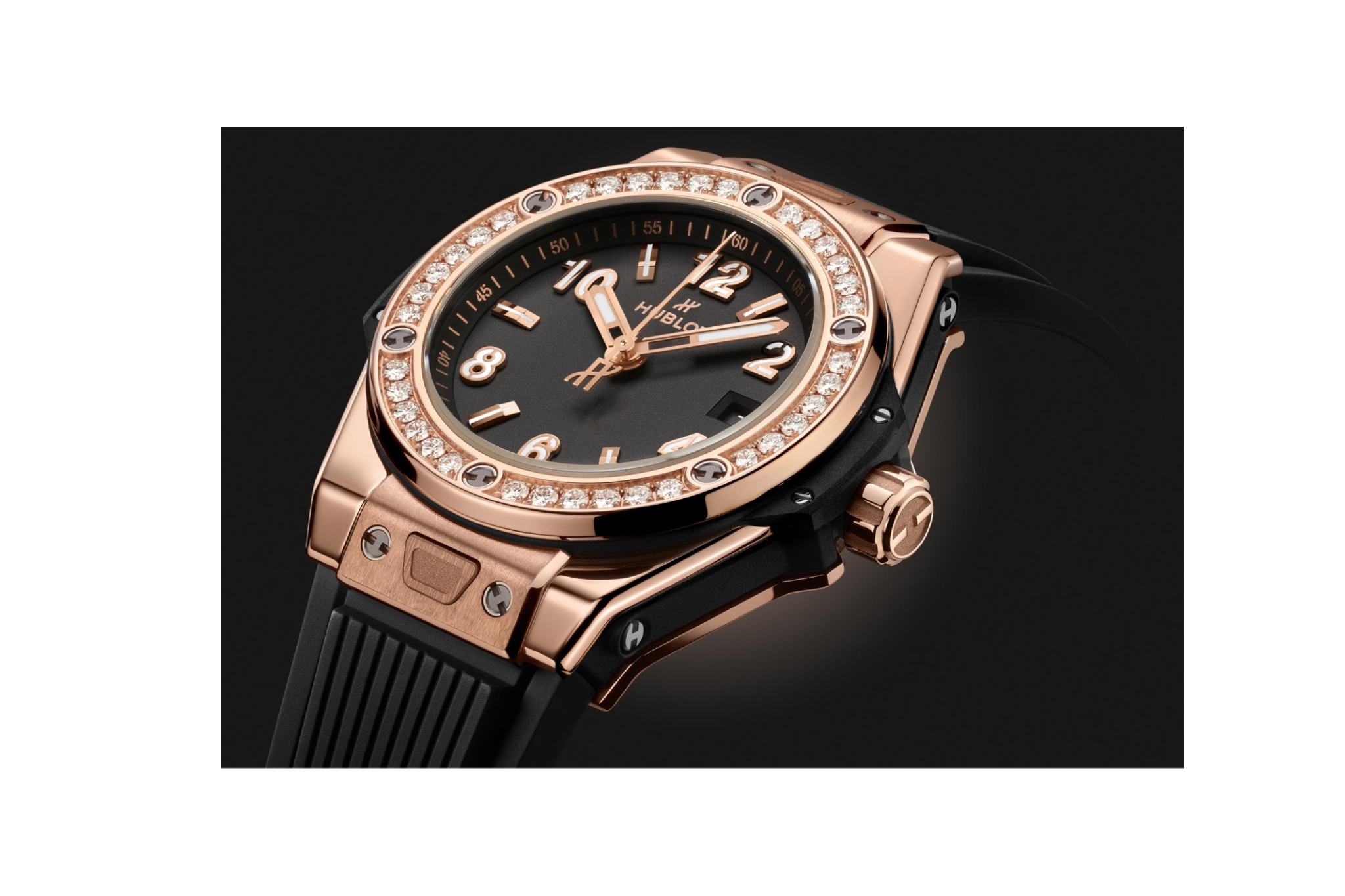 Ladies' watch  HUBLOT, Big Bang One Click King Gold Diamonds / 33mm, SKU: 485.OX.1180.RX.1204 | watchphilosophy.co.uk