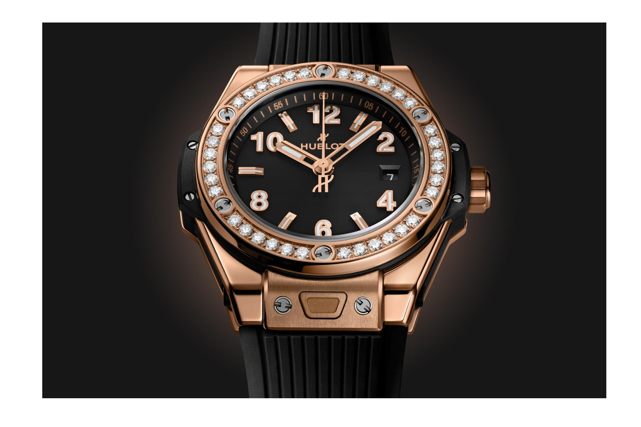 Ladies' watch  HUBLOT, Big Bang One Click King Gold Diamonds / 33mm, SKU: 485.OX.1180.RX.1204 | watchphilosophy.co.uk