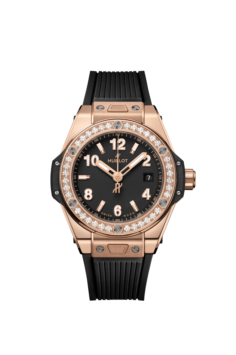 Ladies' watch  HUBLOT, Big Bang One Click King Gold Diamonds / 33mm, SKU: 485.OX.1180.RX.1204 | watchphilosophy.co.uk