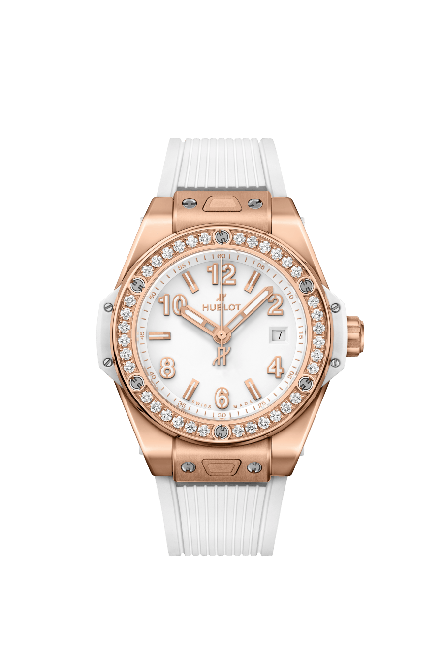 Ladies' watch  HUBLOT, Big Bang One Click King Gold White Diamonds / 33mm, SKU: 485.OE.2080.RW.1204 | watchphilosophy.co.uk