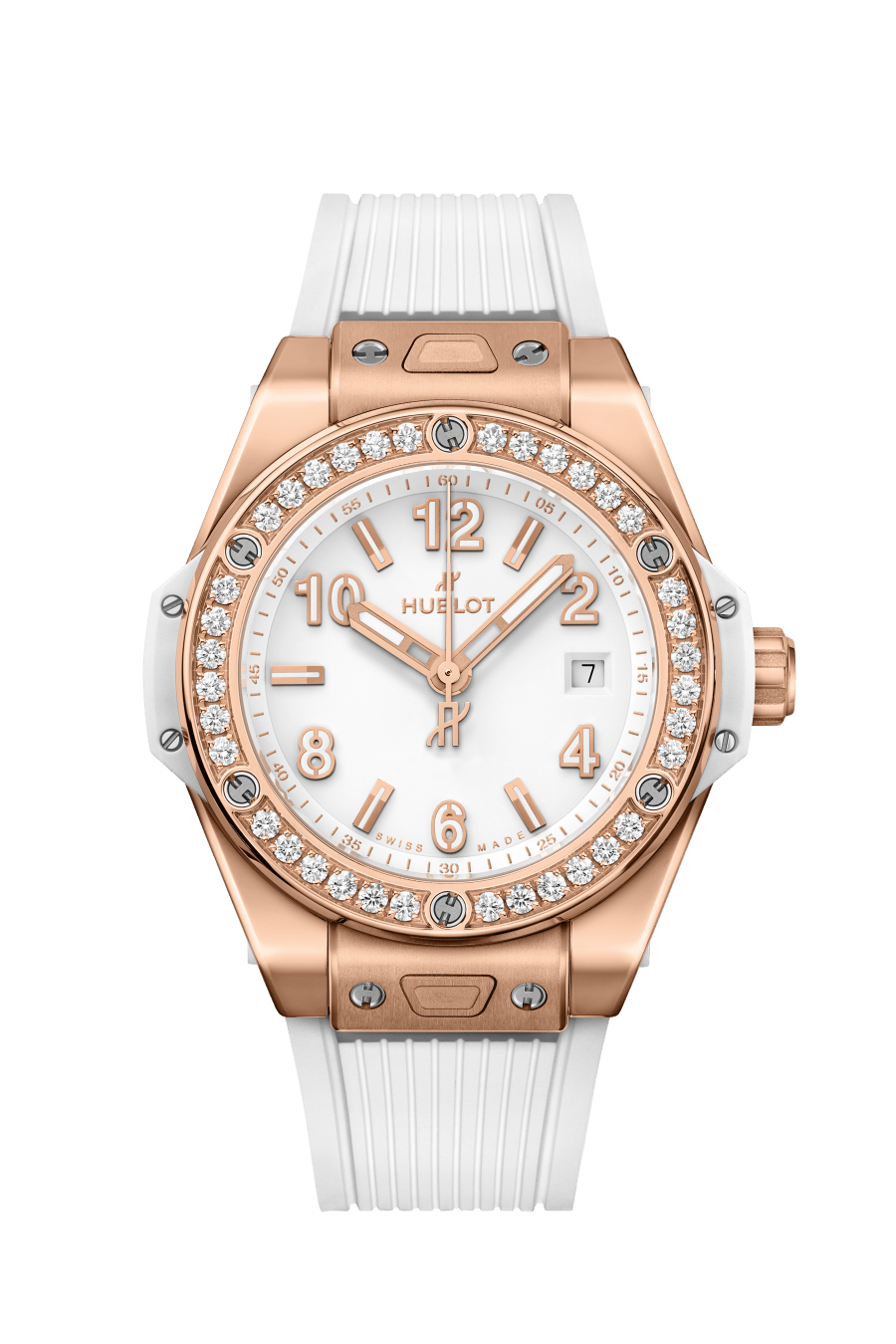 Ladies' watch  HUBLOT, Big Bang One Click King Gold White Diamonds / 39mm, SKU: 465.OE.2080.RW.1204 | watchphilosophy.co.uk