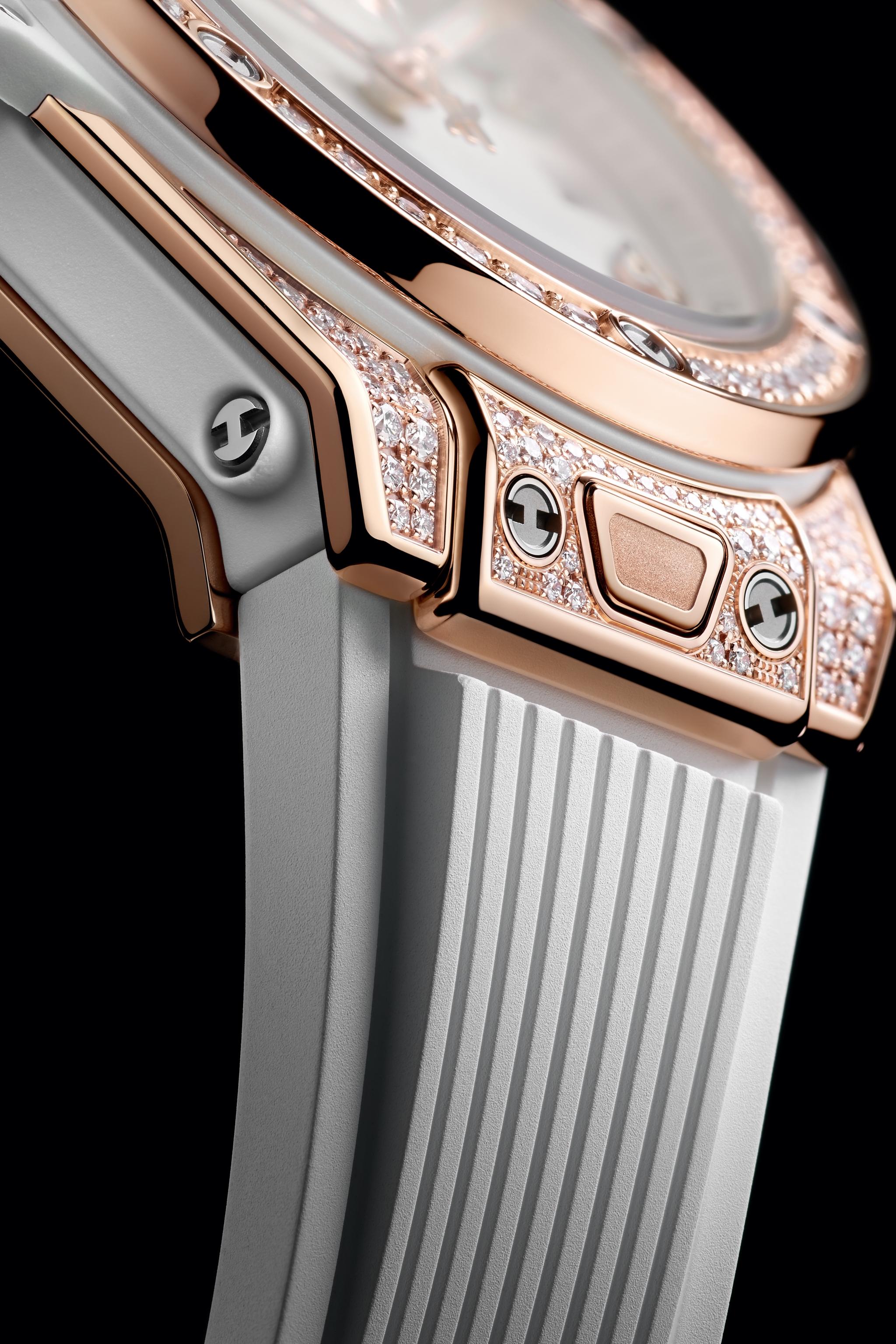 Ladies' watch  HUBLOT, Big Bang One Click King Gold White Pave / 33mm, SKU: 485.OE.2080.RW.1604 | watchphilosophy.co.uk