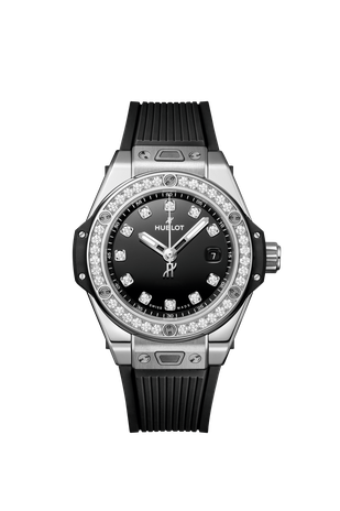Ladies' watch  HUBLOT, Big Bang One Click Steel Diamonds / 33mm, SKU: 485.SX.1270.RX.1204 | watchphilosophy.co.uk